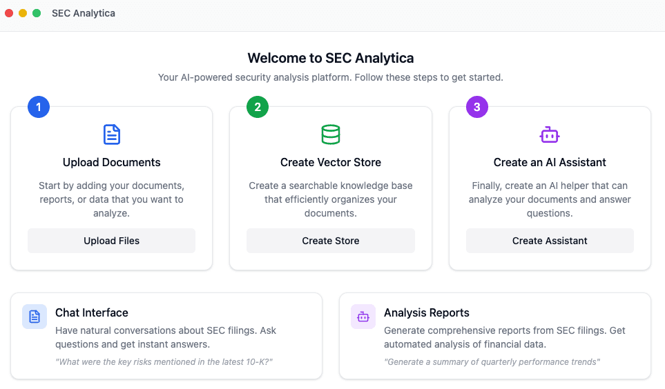 SEC Analytica Interface